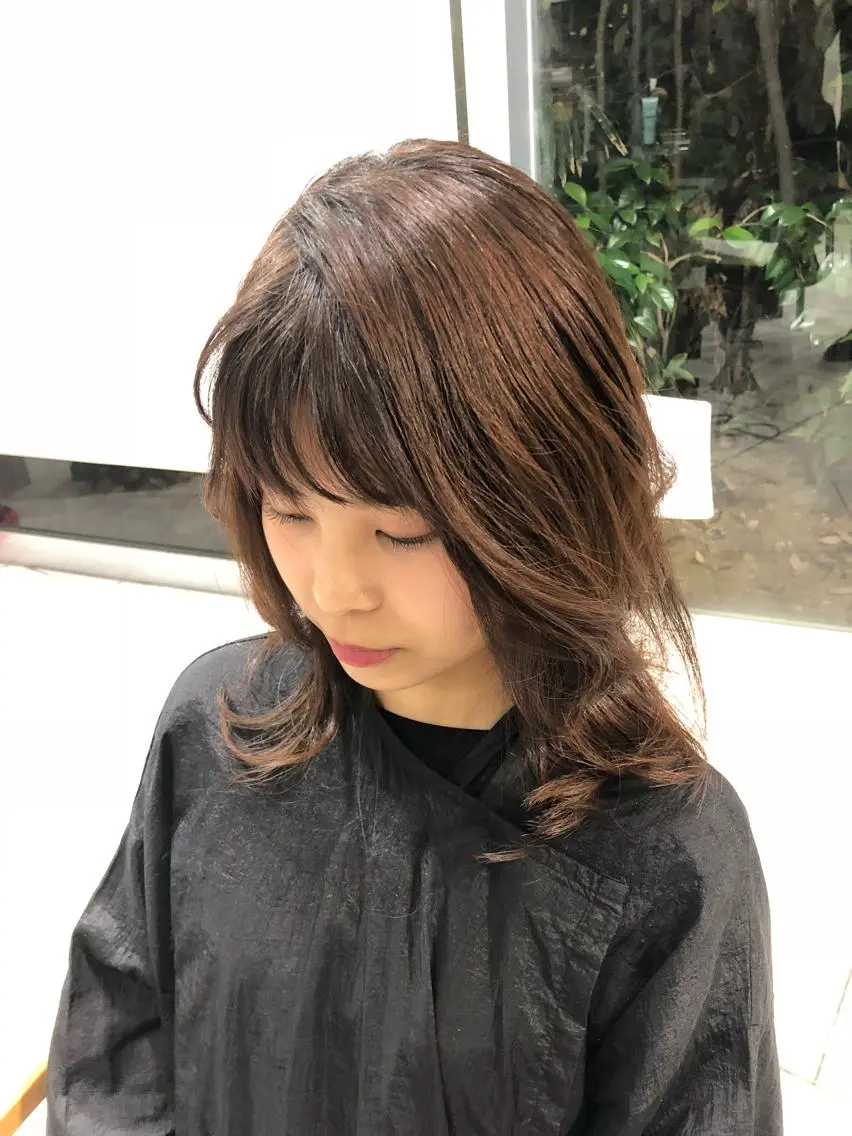 ロング 顔周りカット 木塚 俊喜のヘアスタイル