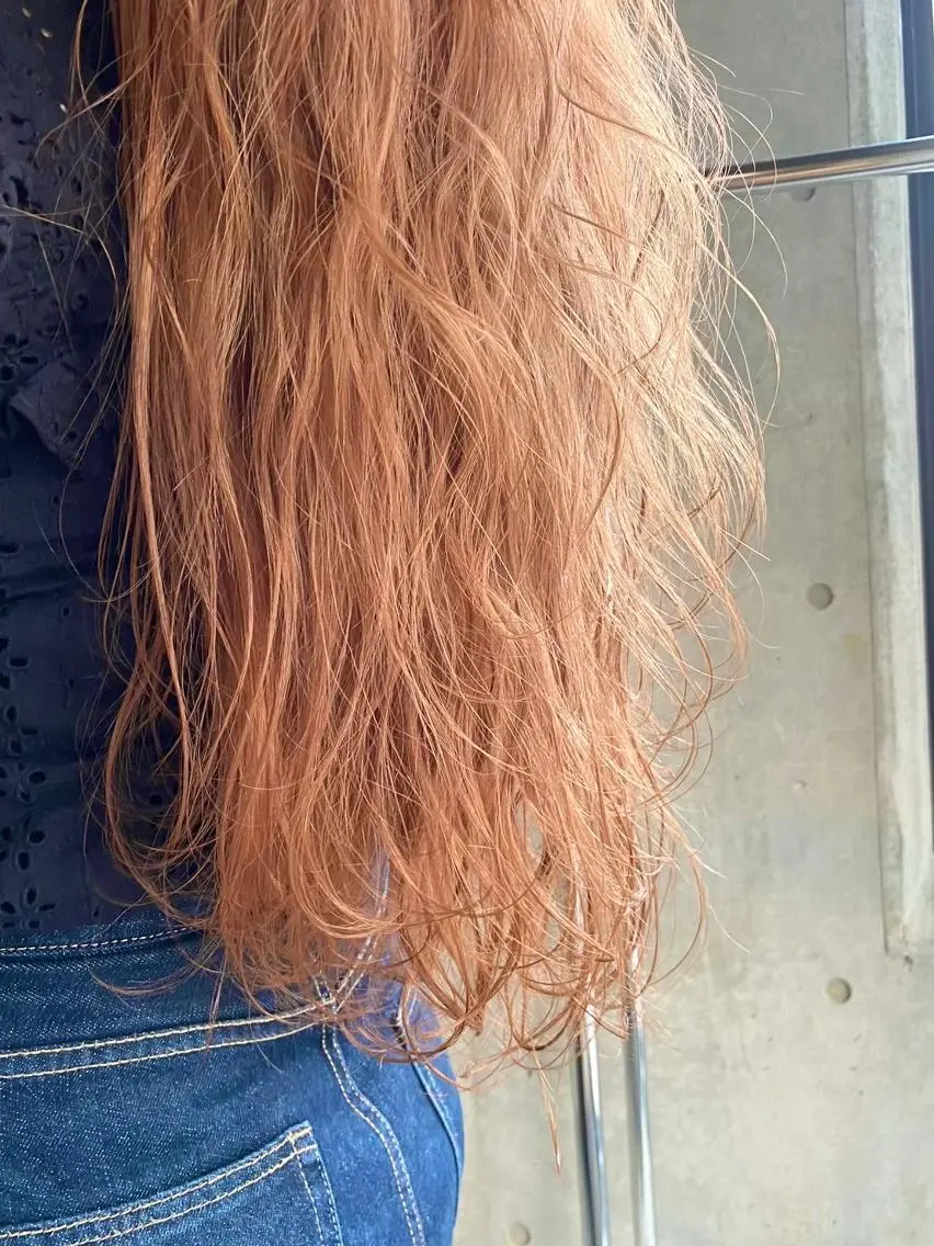ロング カラー パーマ ロング ⭐️横浜ブリーチ特化 美容師 堤涼⭐️のヘアスタイル