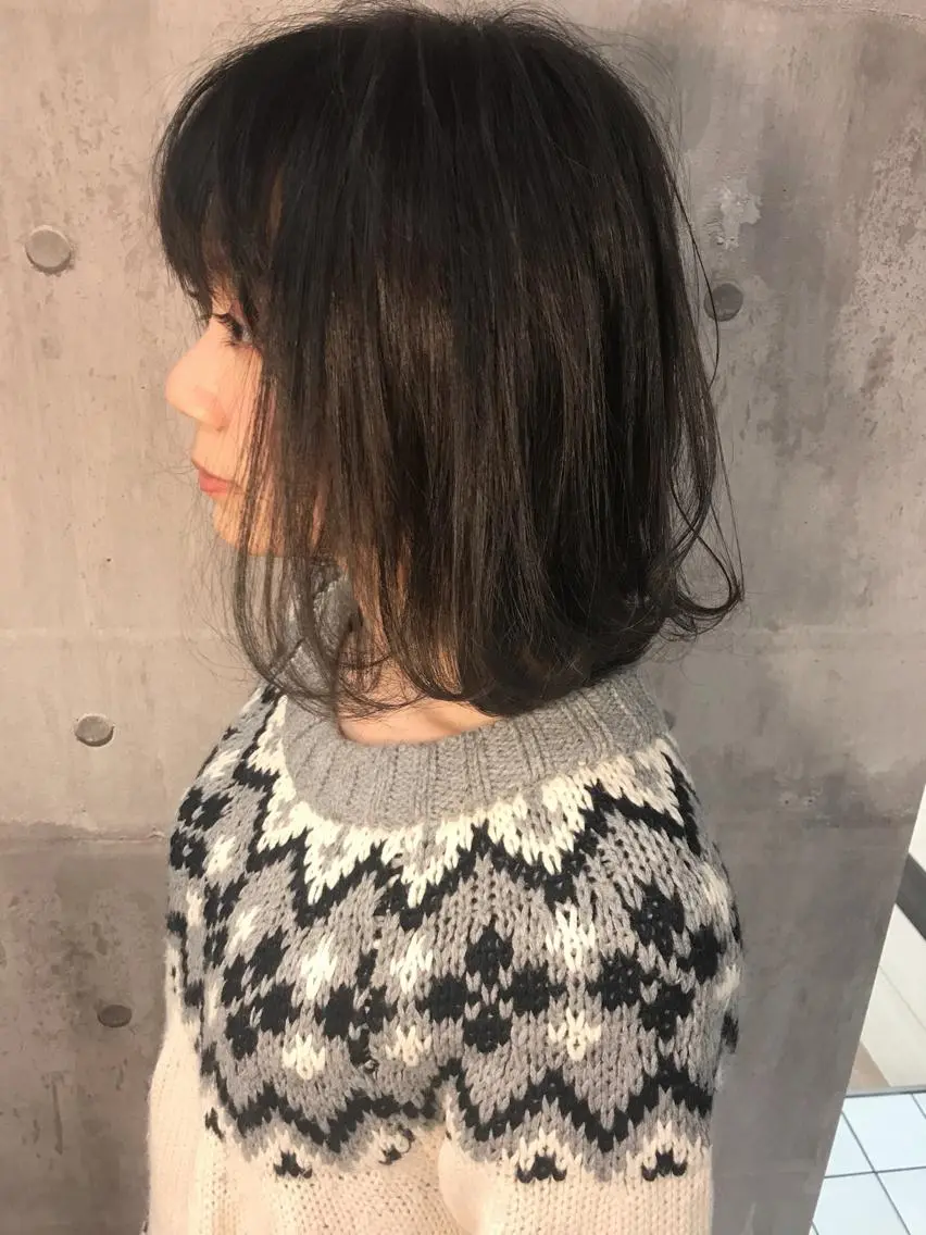ショート カラー 透明感カラー グレージュ カット ヘアカラー トリートメント 田室 和幸のヘアスタイル