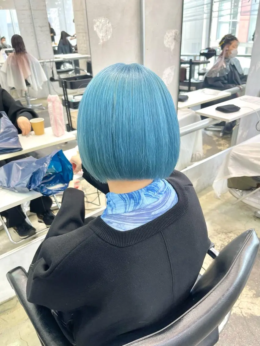 ミディアム カラー ハッシュカット/ハイ トーン/HIROKIのヘアスタイル