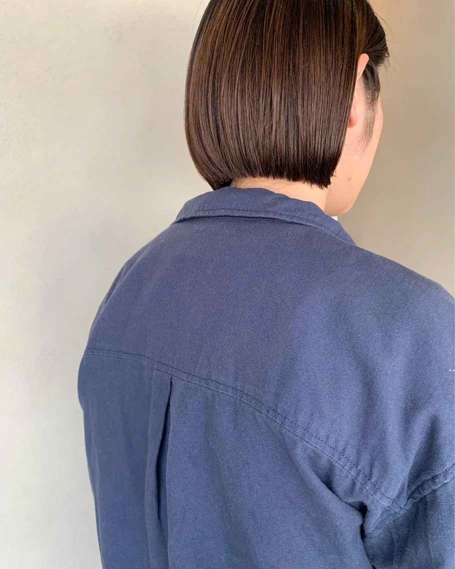 ショート ボブ ベージュ🤎透明感 カラー🤎anriのヘアスタイル
