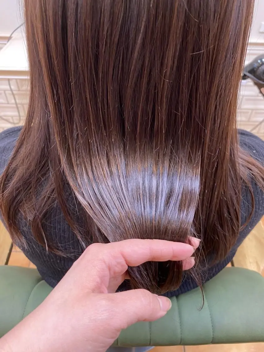 セミロング カット nao*c北大和店 スタイリスト担当のヘアスタイル