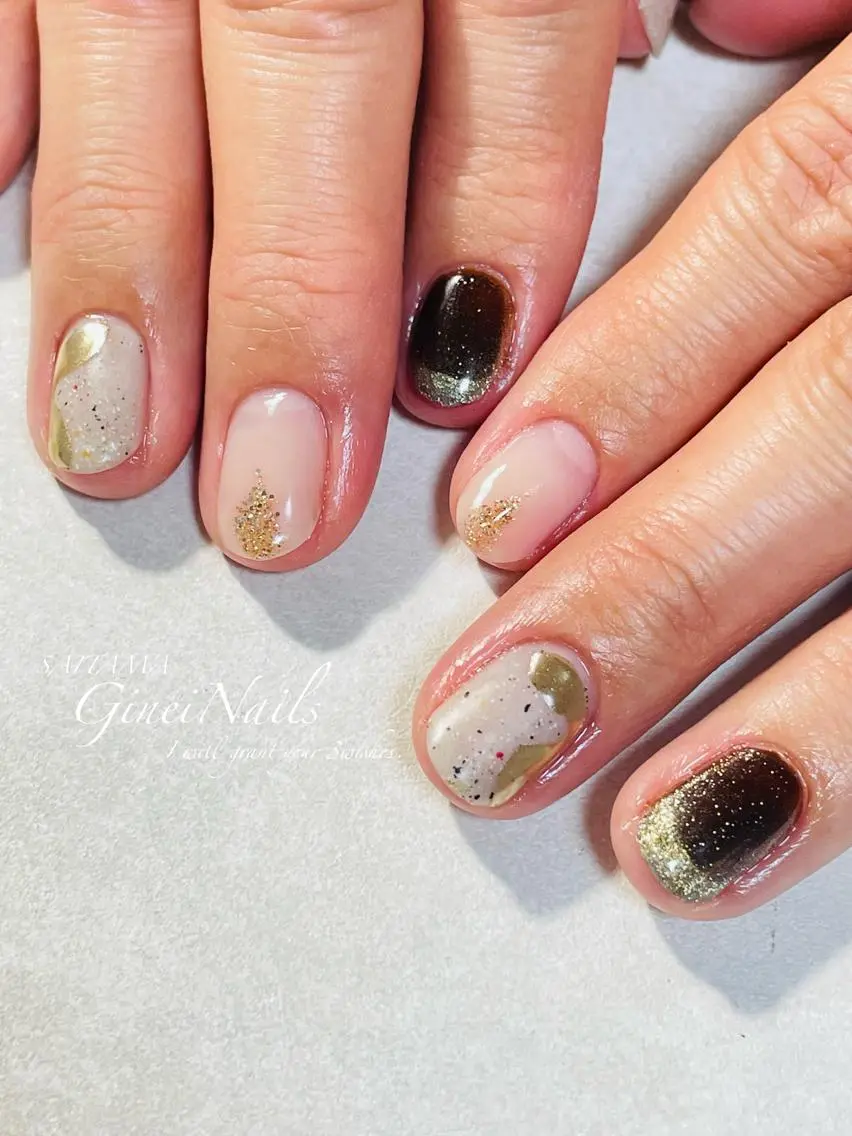 ネイル ニュアンスネイル Genie Nailsのネイルデザイン