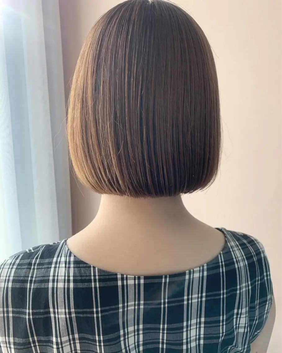ショート カラー ボブ hubhair レイヤー/透明感のヘアスタイル