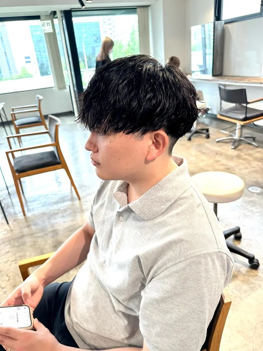 メンズ マッシュ メンズパーマ メンズツイストパーマ 波巻きパーマ ツイストパーマ カット 骨格補正施術/メンズ 専門美容師/YUYAのヘアスタイル