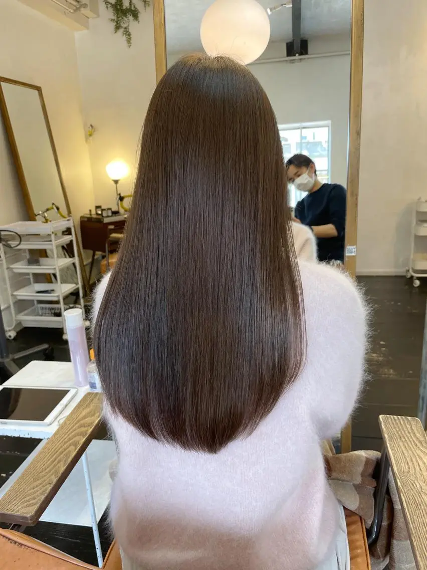 ロング カラー 髪質改善 h a k u 大倉 卓人のヘアスタイル