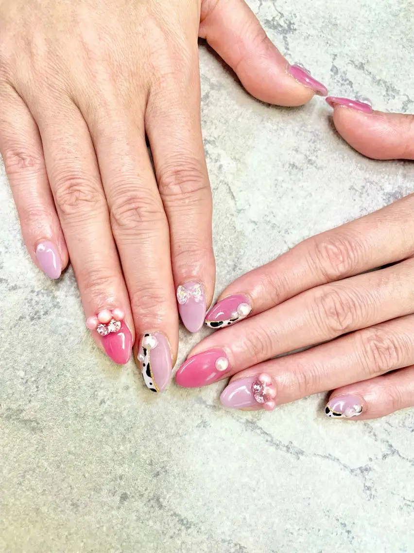 ネイル アートネイル フレンチネイル ジェルネイル ガラスフレンチ グラデーション ハンドネイル ハンドケア FASTNAIL PLUS 新宿店のネイルデザイン