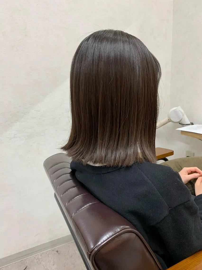 ミディアム 外ハネヘア 木下 将吾のヘアスタイル