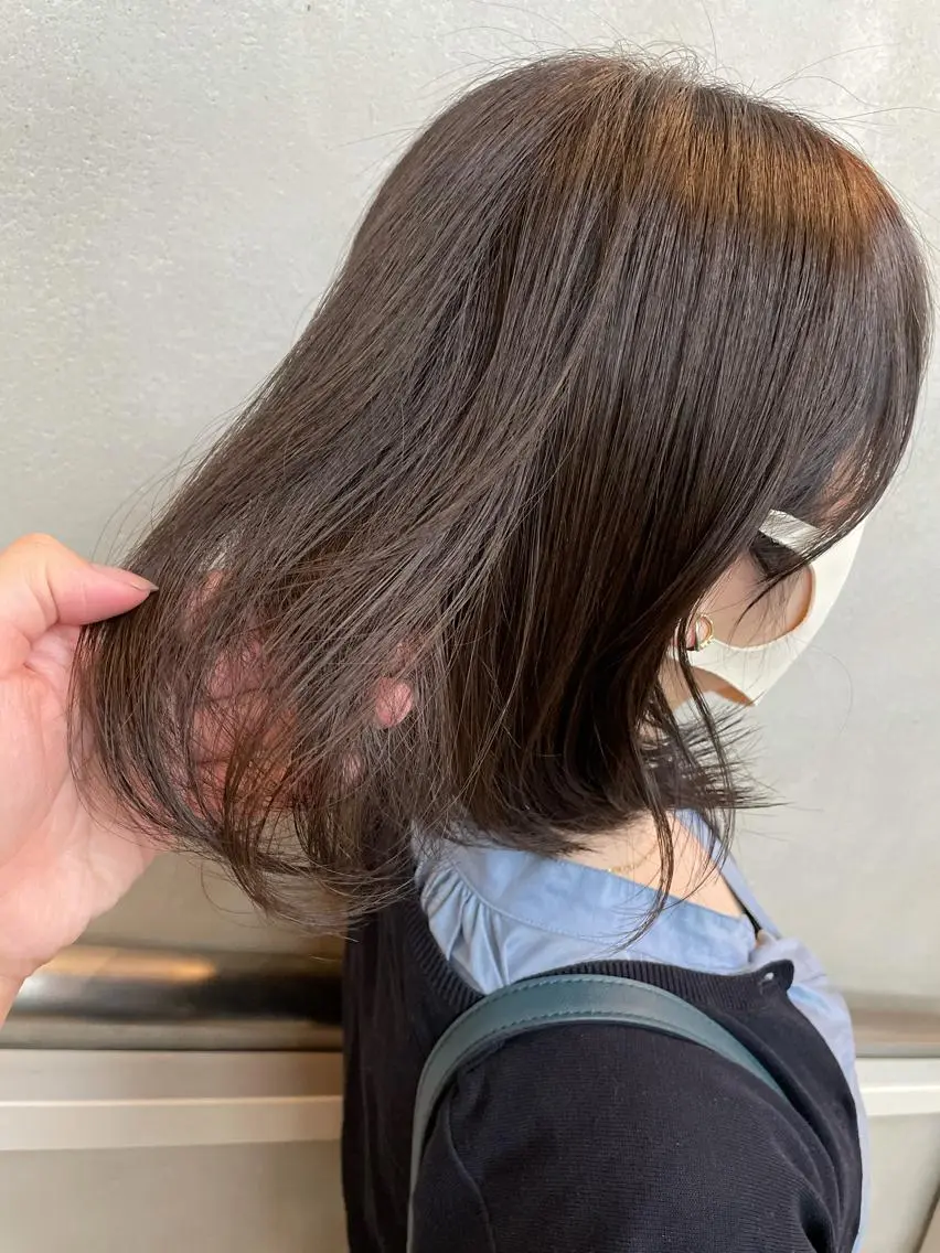 ミディアム カラー グレージュ 沖縄/ヘアアレンジ /ナカノのヘアスタイル