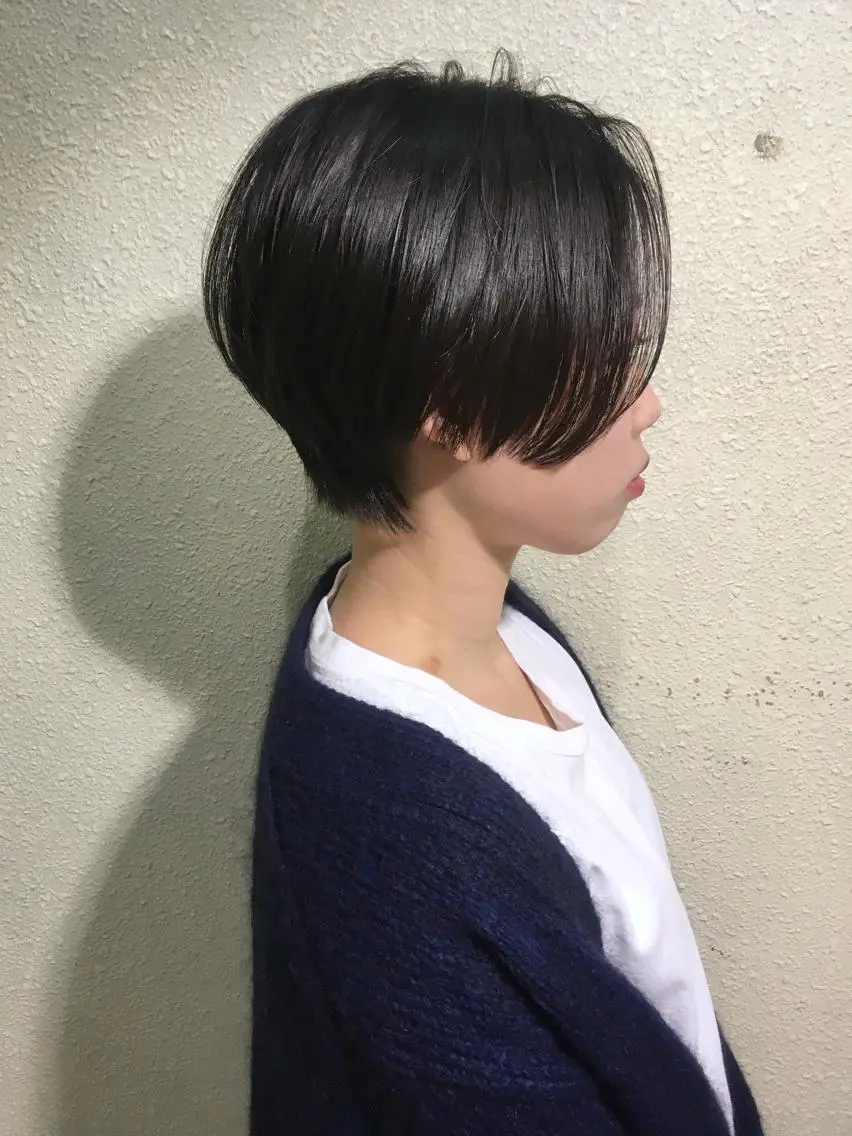 ショート ハンサムショート ショートヘア カット ヨナイ チヒロのヘアスタイル