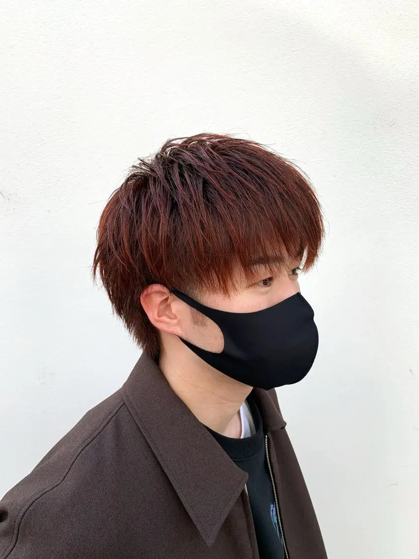 ショート カラー ヘアアレンジ メンズ メンズブリーチ ブリーチ ブリーチなしカラー カット ヘアカラー トリートメント 〽️magico/ ウルフDaiki〽️のヘアスタイル