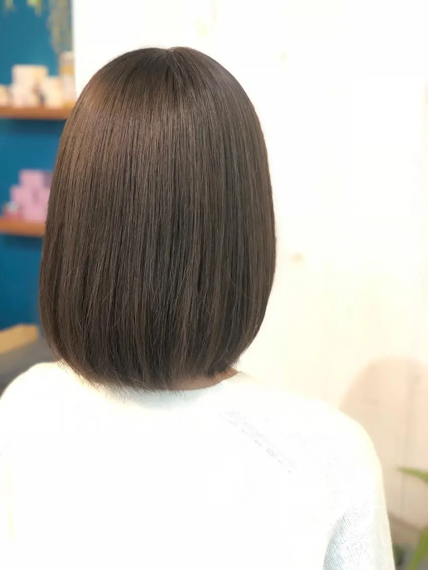 ミディアム カラー 縮毛矯正⭐️ TAKAHIROのヘアスタイル