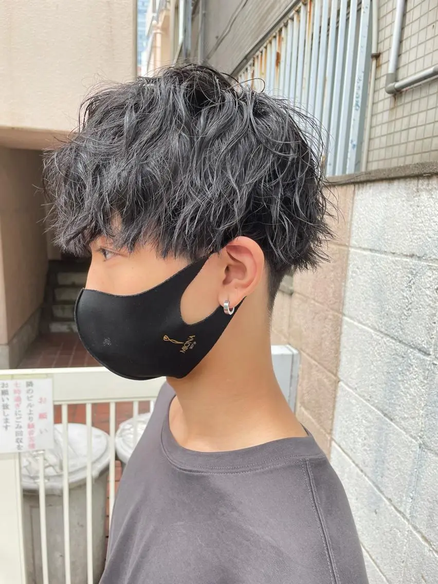ミディアム ミディアムパーマ 渋谷 メンズヘア⭐️ タニグチヨシユキのヘアスタイル