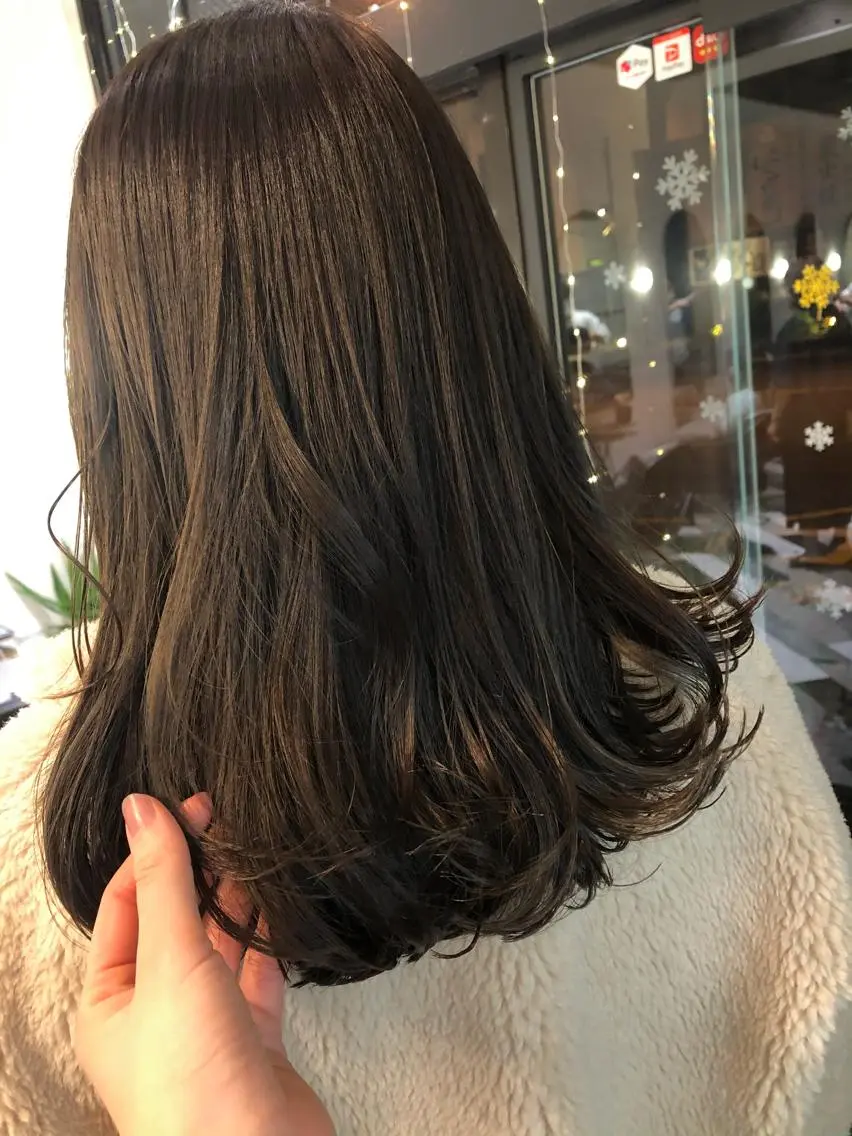 ロング カラー カット ヘアカラー トリートメント ヘッドスパ 貴方に似合うを見つけ ます🌱市川リョウカのヘアスタイル