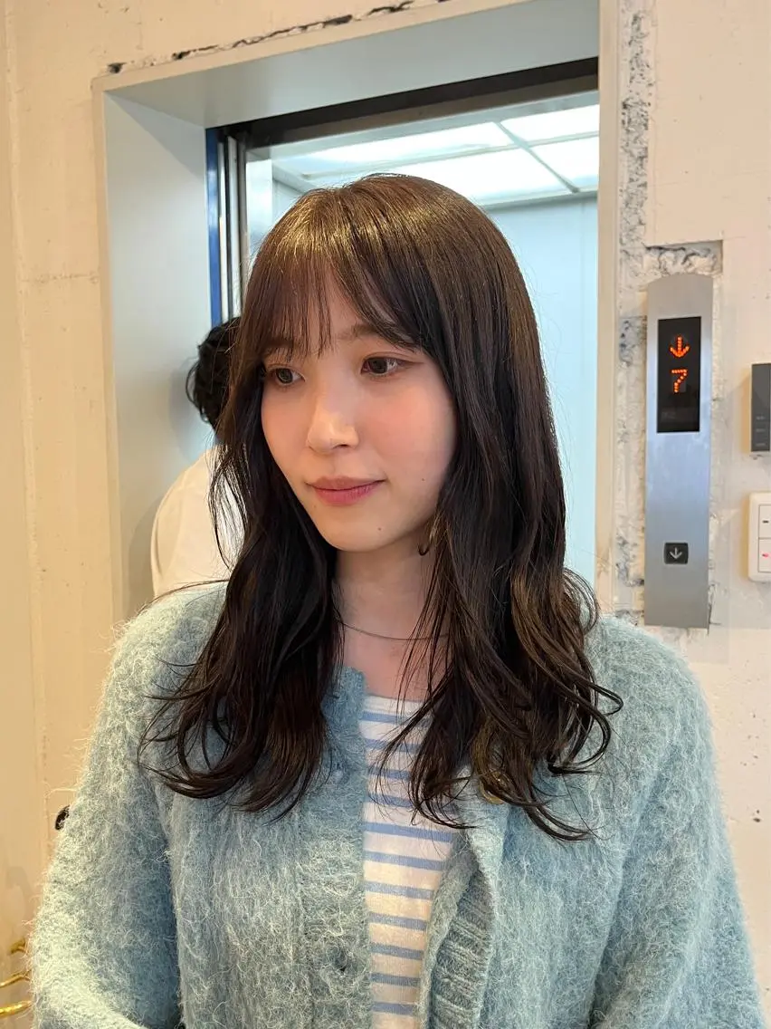 セミロング カラー カット ヘアカラー トリートメント RYOMA/ 似合わせ🎧🤍のヘアスタイル