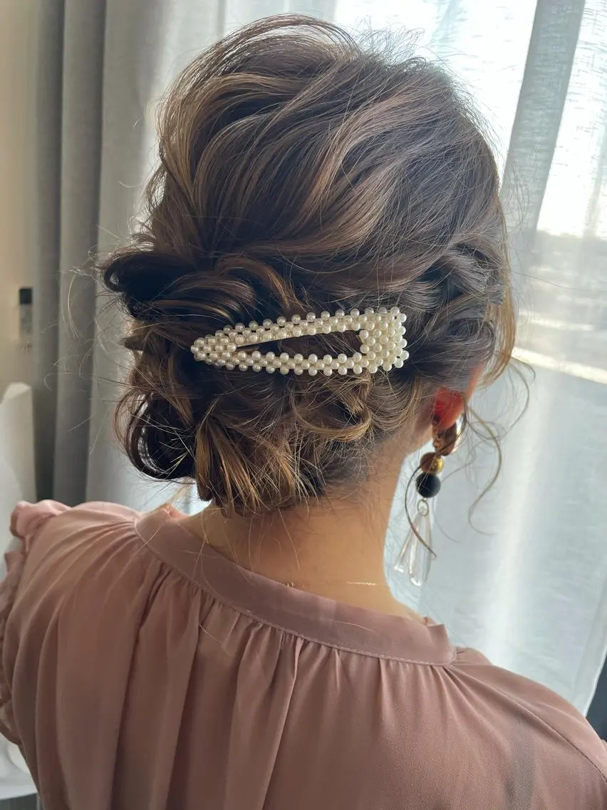 ミディアム ヘアアレンジ 沖縄東京2拠点美容師 mamicoのヘアスタイル