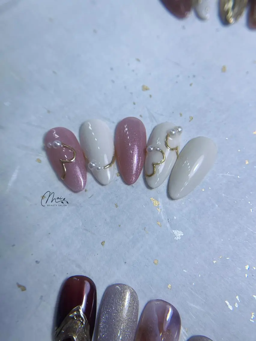 ネイル チークネイル フラッシュネイル フレンチネイル ジェルネイル 韓国ネイル ハンドネイル MaiBeauty マイ マイのネイルデザイン