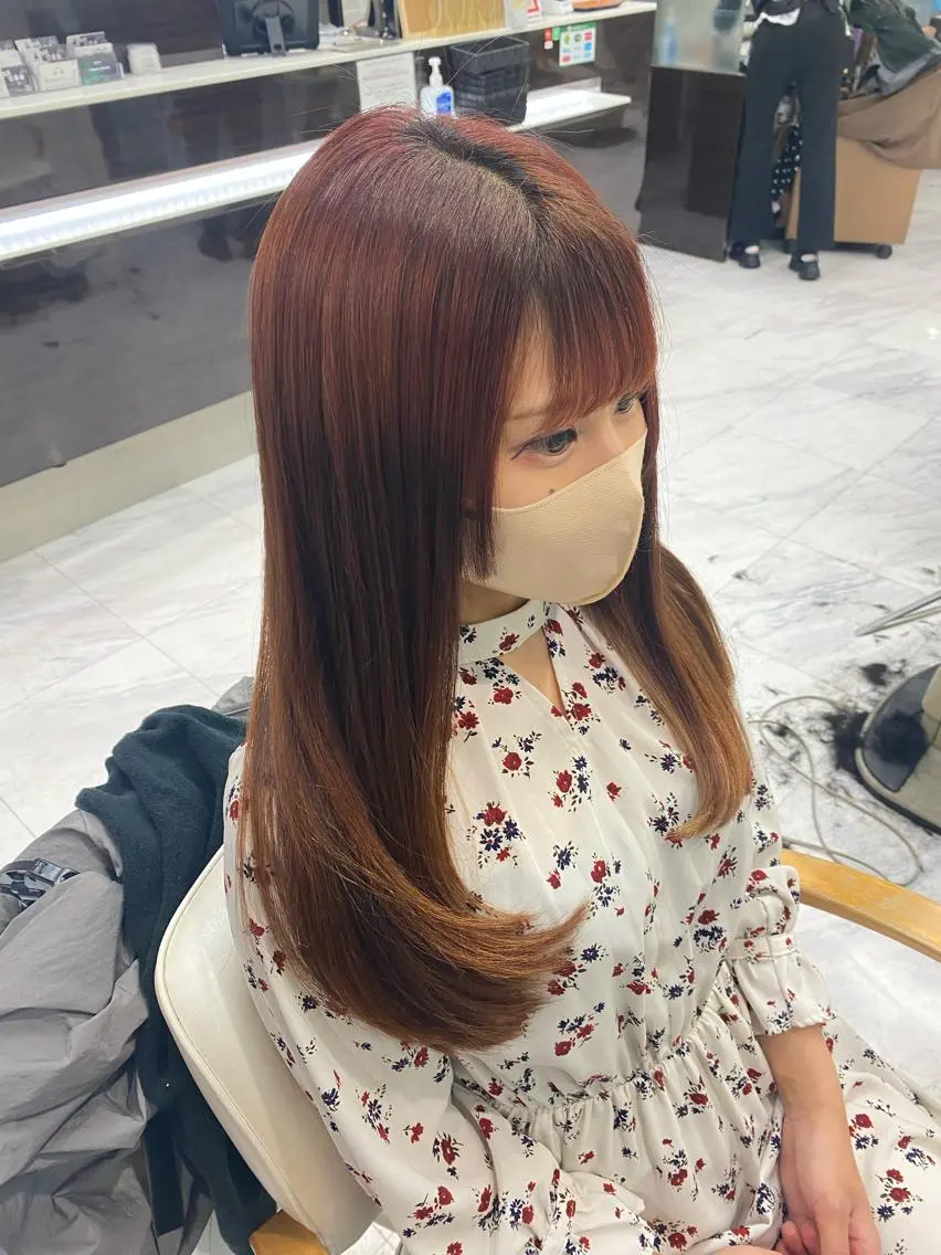 ロング レイヤーカット シャギー 目黒 碧人のヘアスタイル