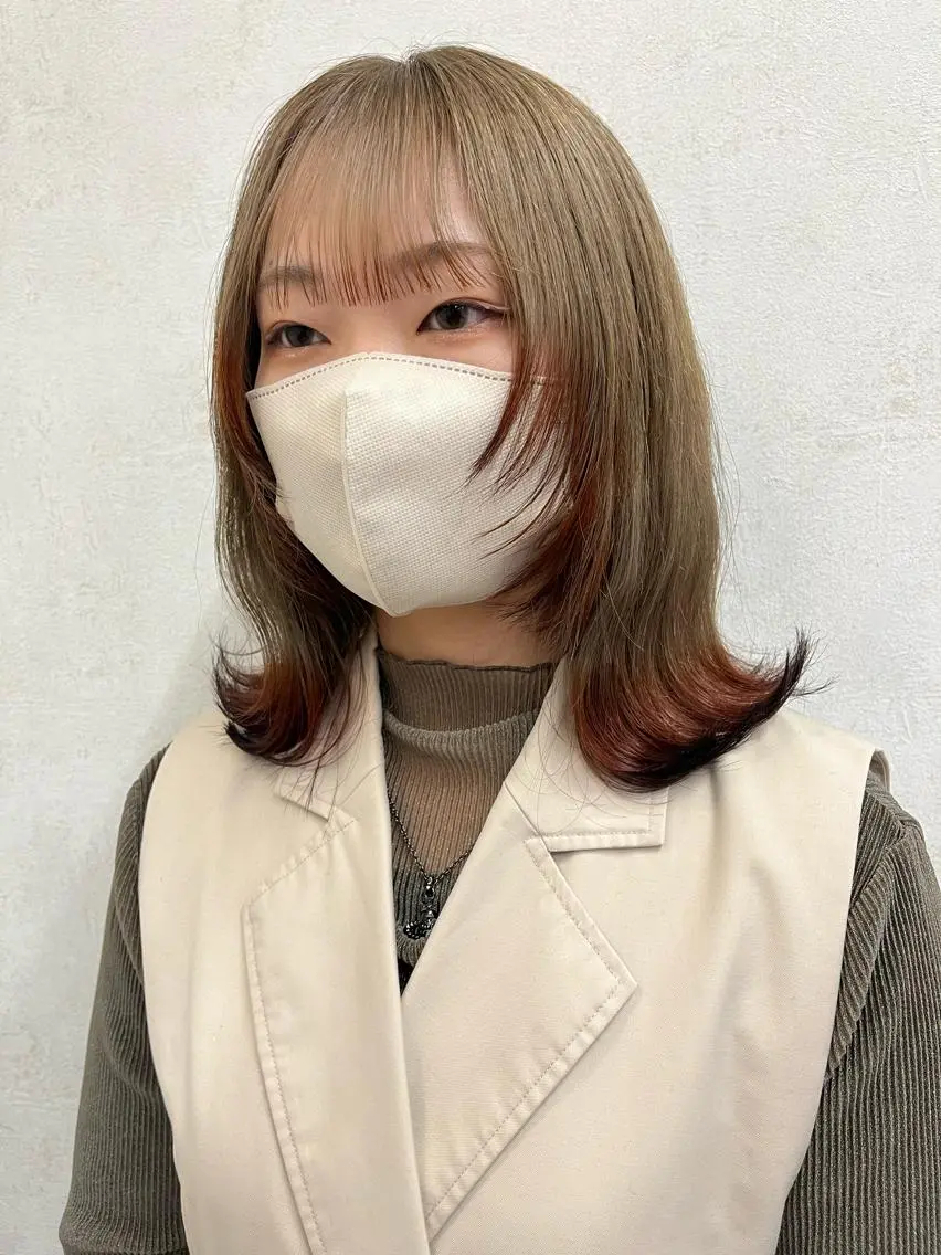 ミディアム カラー メンズ特化 タメイシのヘアスタイル