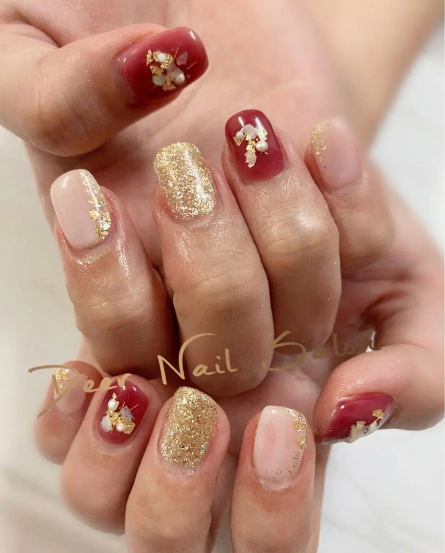 ネイル ハンドネイル Peachy 🍑のネイルデザイン