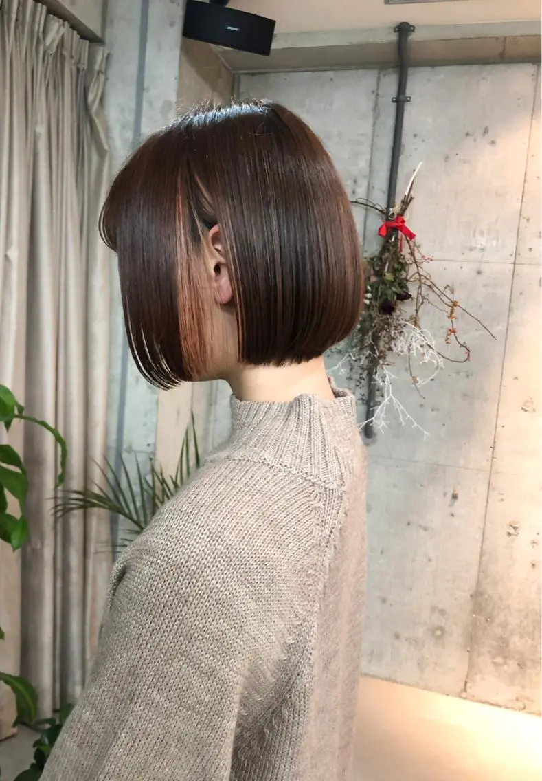 ショート カット ヘアカラー トリートメント ボブ×縮毛矯正 ryotaのヘアスタイル
