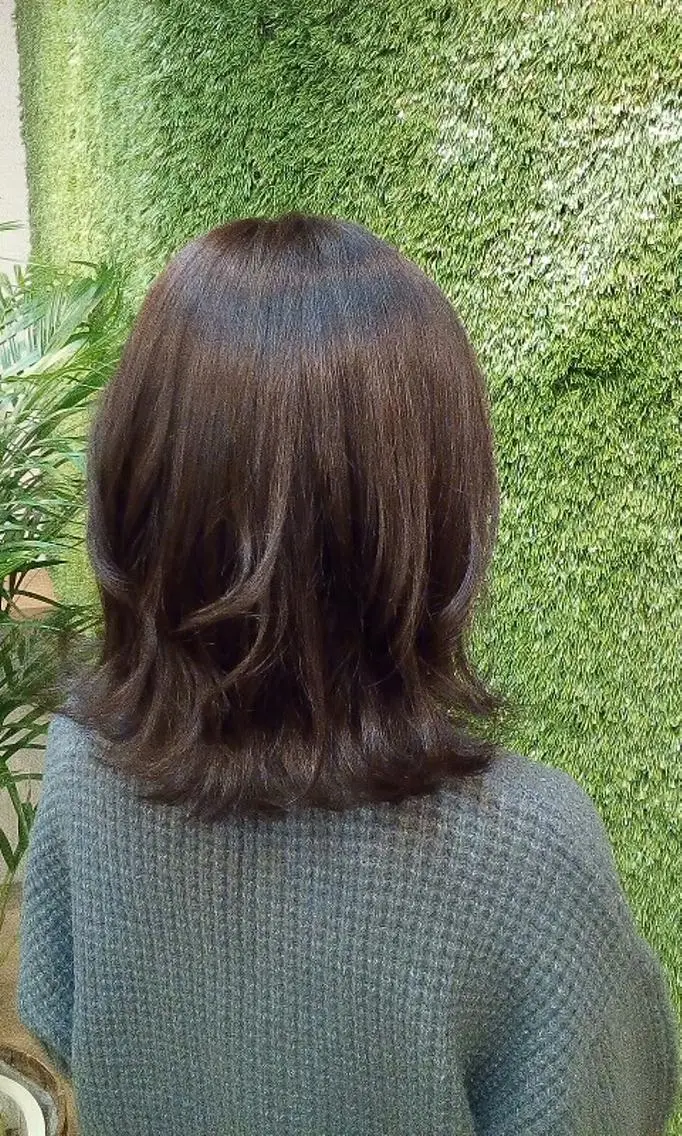 ミディアム カラー パーマ ヘアアレンジ メンズ キッズ ネイル マツエク・マツパ 透明感カラー トリートメント 春ネイル MEGUMI megumiのヘアスタイル