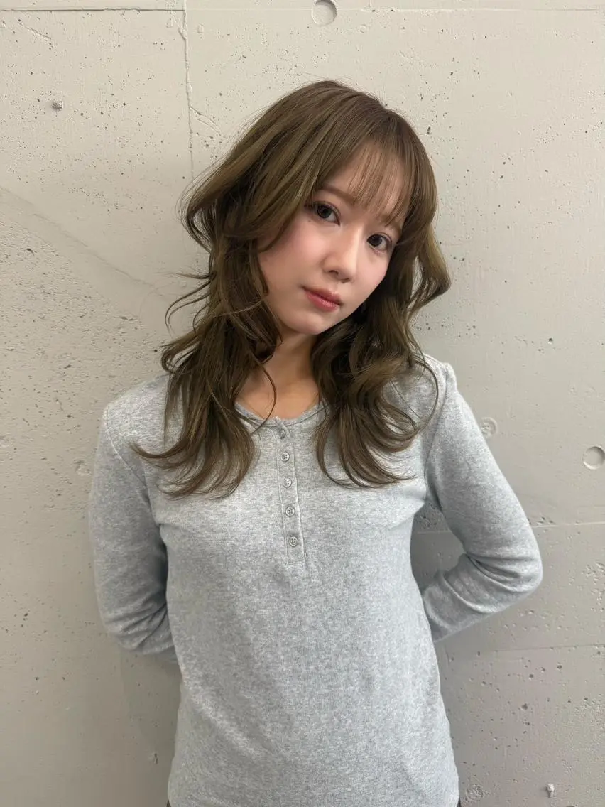 カラー ミディアム 透明感カラー グレージュ モカグレージュ 透明感🪽艶カラー☆ トレンドヘア✨のヘアスタイル