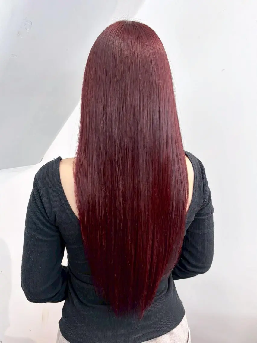 セミロング カラー ベージュカラー ピンクカラー ピンクベージュ 顔まわりレイヤー 顔周りカット カット ヘアカラー トリートメント ITbyALBUM 松戸のヘアスタイル