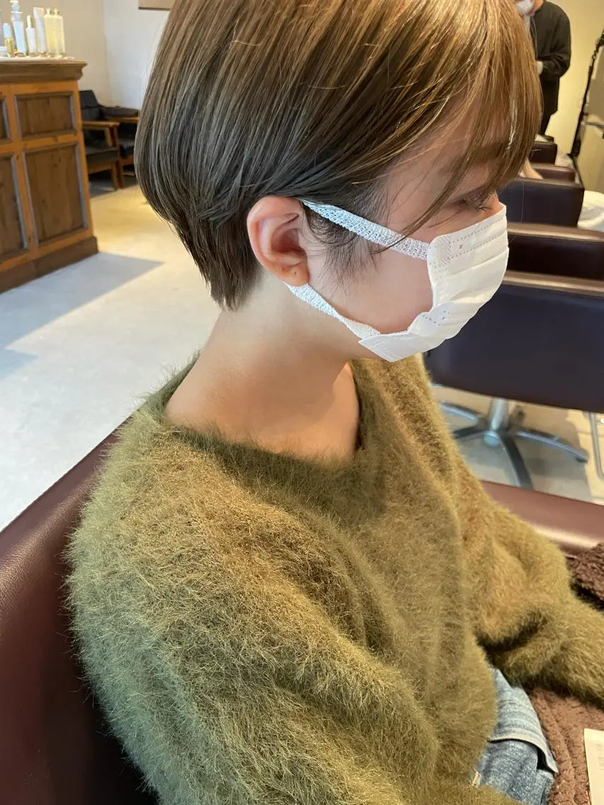 ショート カット トリートメント minatsu 東京の技術を京都でのヘアスタイル