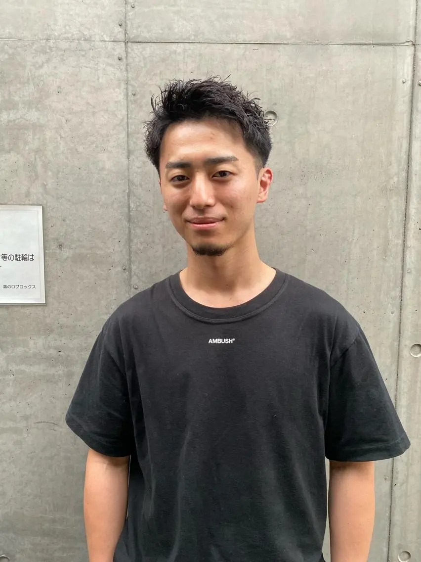 ショート パーマ メンズ カット 菊池大一 溝の口パーマのヘアスタイル