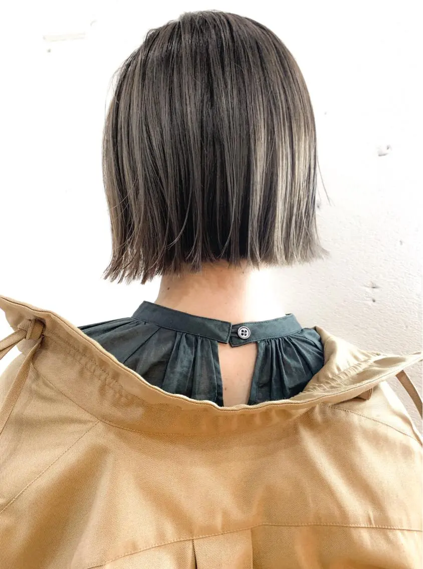 ショート ヘアカラー トリートメント ショート✨ボブ✨代表 新田見美仁のヘアスタイル