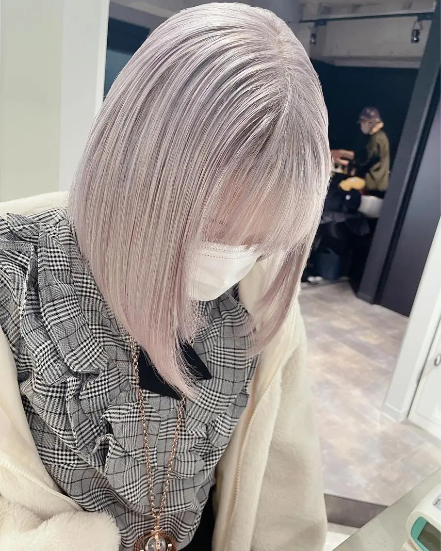セミロング ヘアカラー トリートメント ✨MiL✨ ✨心斎橋✨のヘアスタイル
