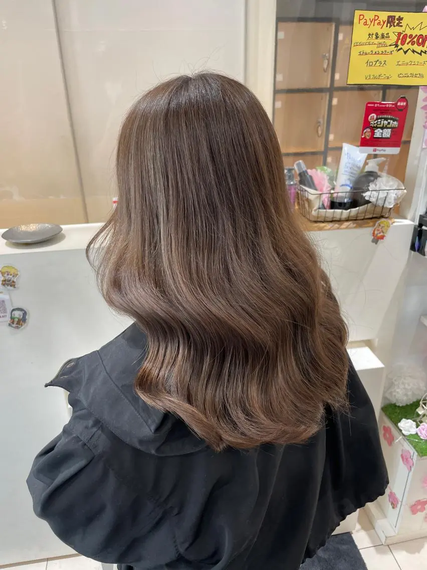 セミロング カラー ヘアカラー トリートメント 低ダメージ特化🌱 佐野優斗のヘアスタイル