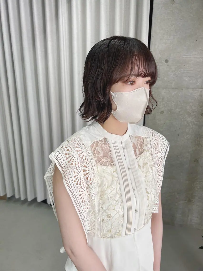 パーマ カット ヘアカラー パーマ ボブパーマコテ巻き風 パーマNo1深江秀平のヘアスタイル
