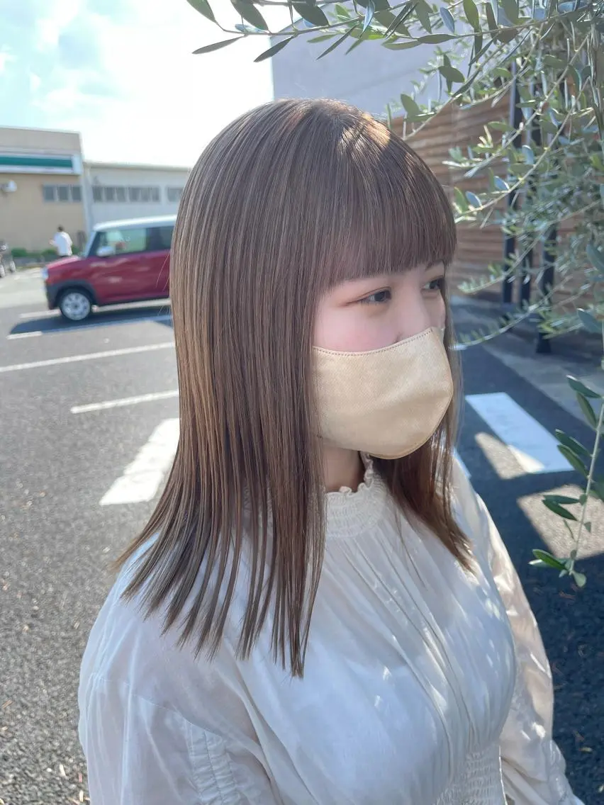 セミロング 梶原 真帆のヘアスタイル