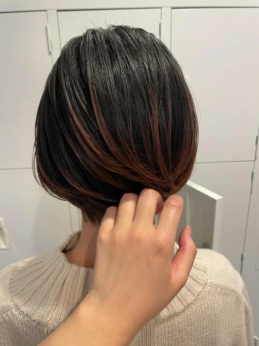 ショート カラー ボブ 沖縄/ヘアアレンジ /ナカノのヘアスタイル