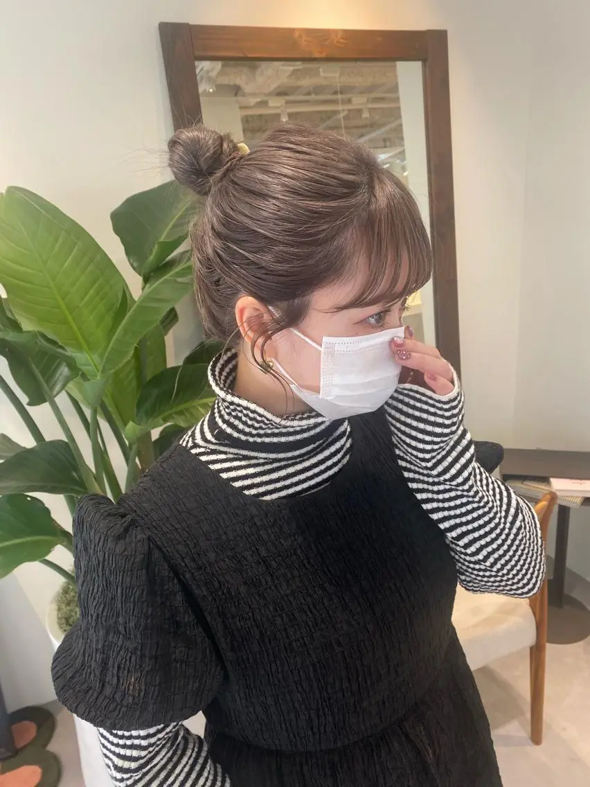 ミディアム カラー ヘアアレンジ 当日予約大歓迎💗 依田瑞希のヘアスタイル