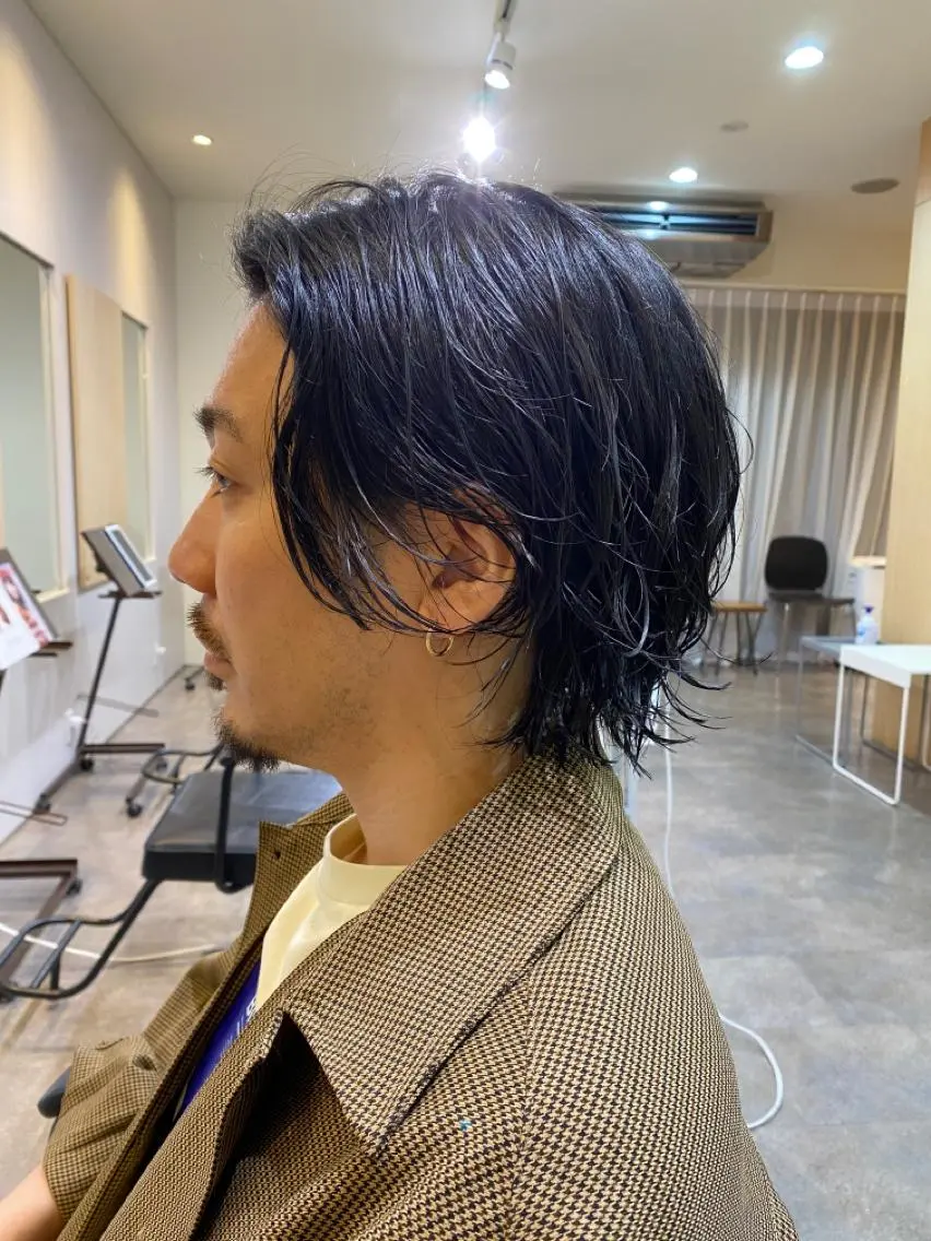 メンズ メンズパーマ 刈り上げ ✨弱酸性縮毛/艶々✨ 髪質改善Mai🌟のヘアスタイル