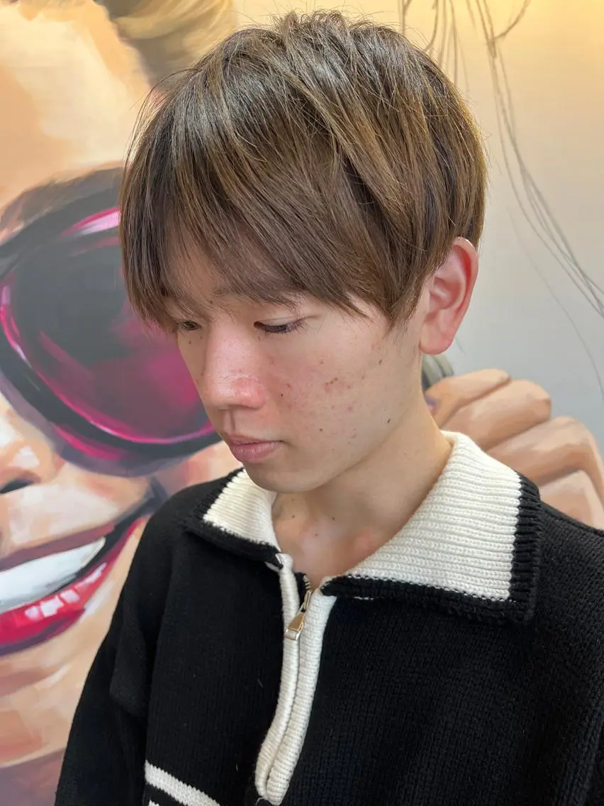 ショート カラー パーマ ヘアアレンジ メンズ キッズ ネイル マツエク・マツパ アイブロウ メンズブリーチ メンズハイライト メンズインナーカラー メンズ韓国風 ブリーチ 久木原 ゆりのヘアスタイル