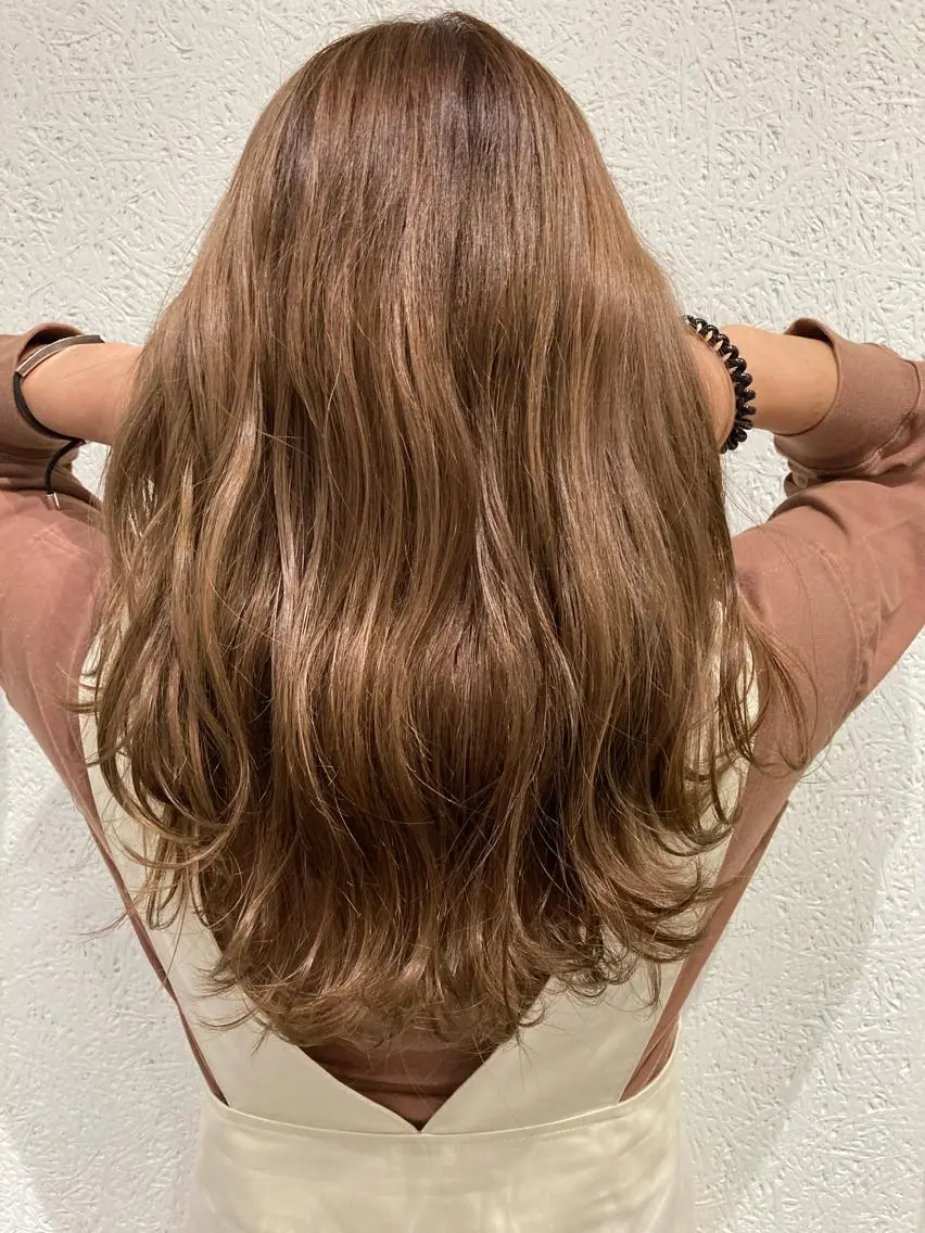 セミロング カラー ベージュカラー カット ヘアカラー 💎髪質改善💎 西森千夏のヘアスタイル