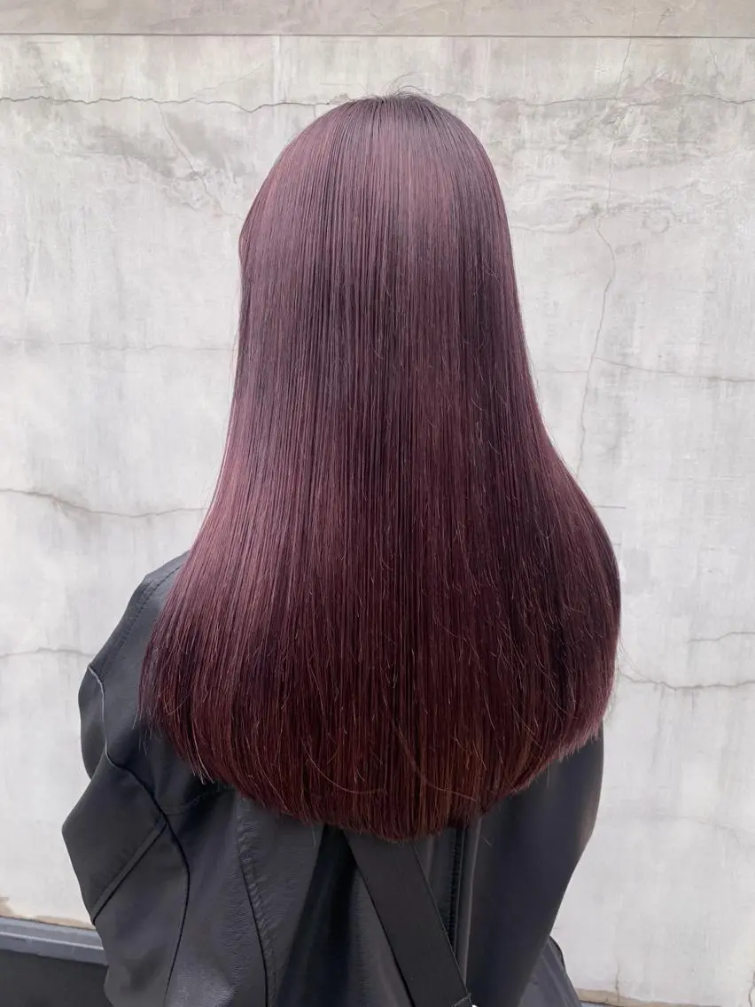 ロング カラー ヘアアレンジ ヘアカラー トリートメント yuka .のヘアスタイル