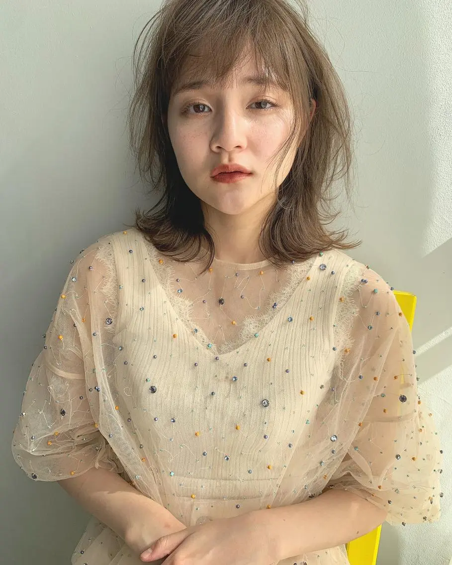 ミディアム カラー ヘアアレンジ i miyuのネイルデザイン