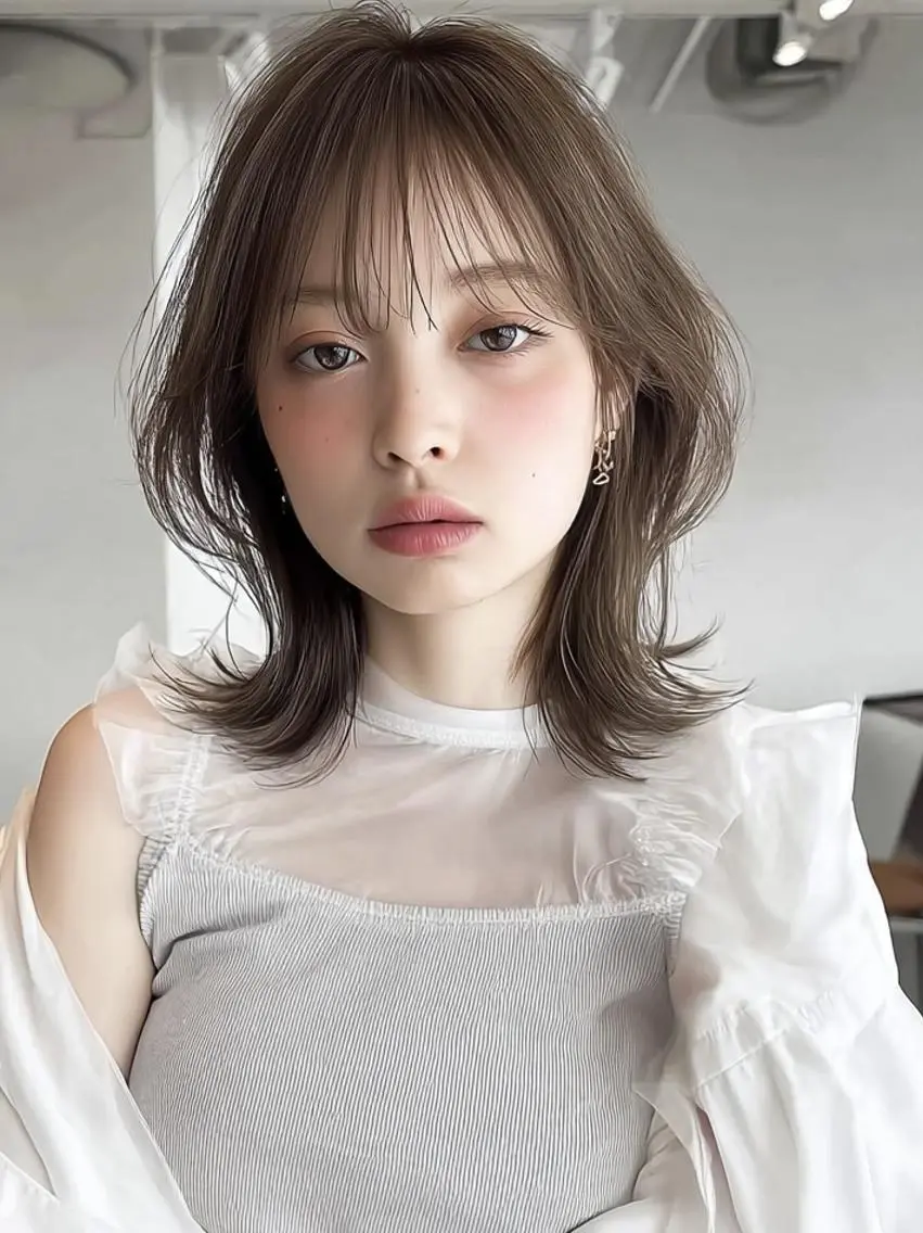 セミロング セミロングパーマ ボブ 髪質改善 縮毛矯正 トリートメント ナチュラルヘア/ 似合わせ/三宅 昌太のヘアスタイル