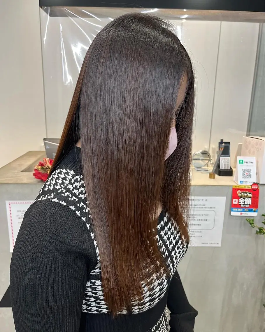 セミロング ヘアカラー トリートメント 【髪質改善特化･ 福田航洋】のヘアスタイル