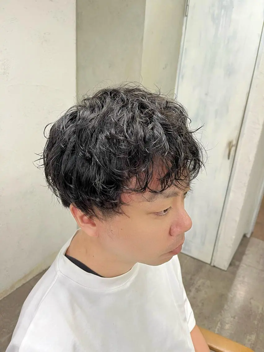 パーマ メンズ カット パーマ 💜垢抜けメンズパー マ💜Sakuraのヘアスタイル