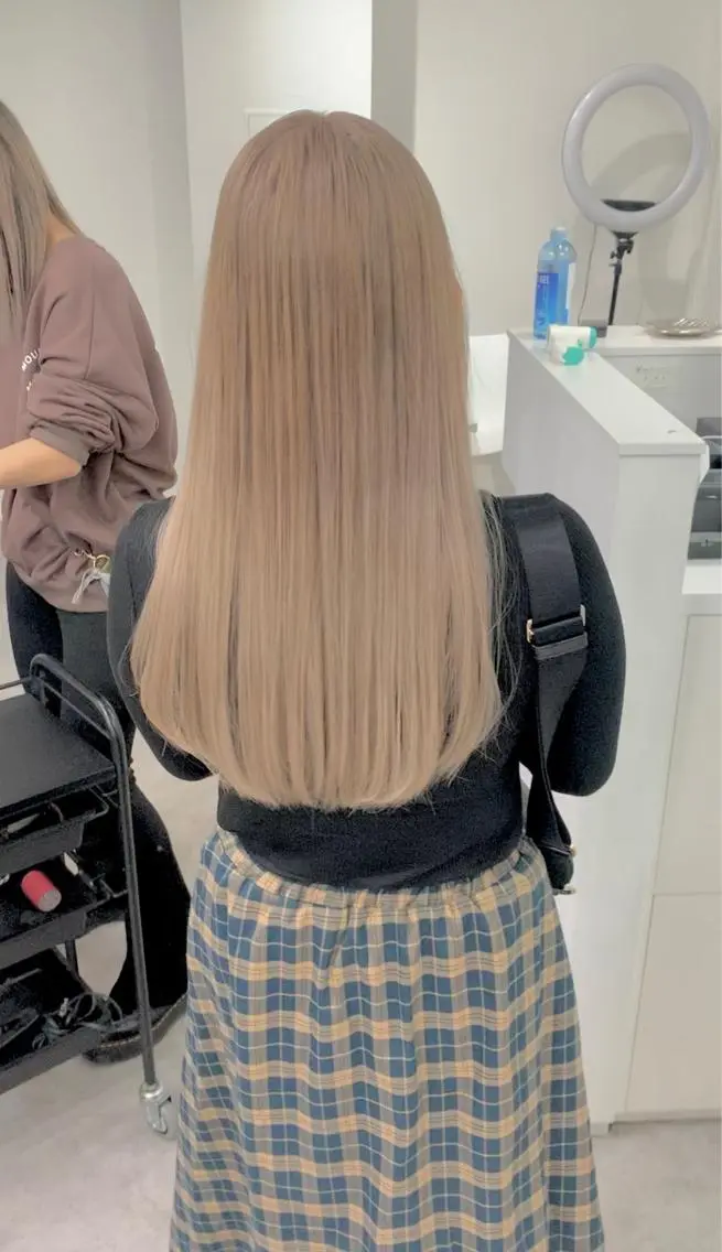 ロング ヘアカラー トリートメント 🫧髪質改善 講師🫧🍎幹細胞のヘアスタイル