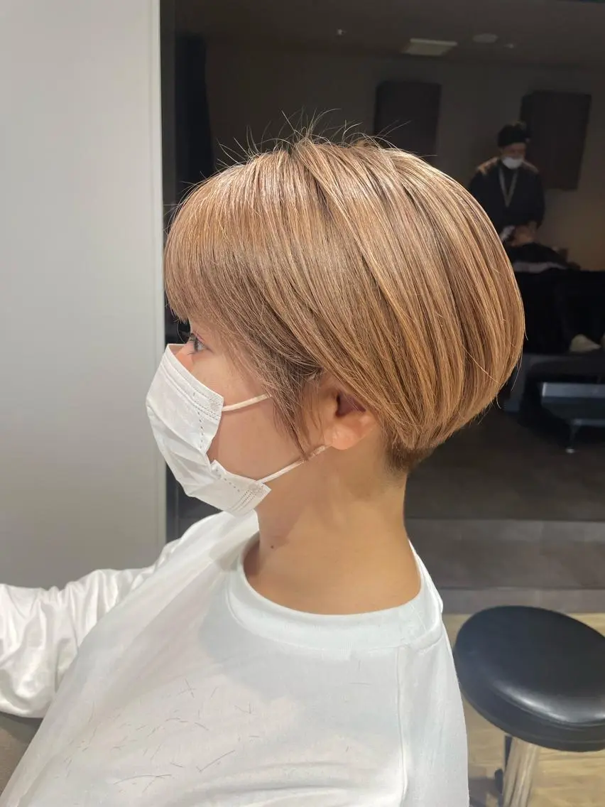 ショート ショートヘア 前田 菜奈子のヘアスタイル
