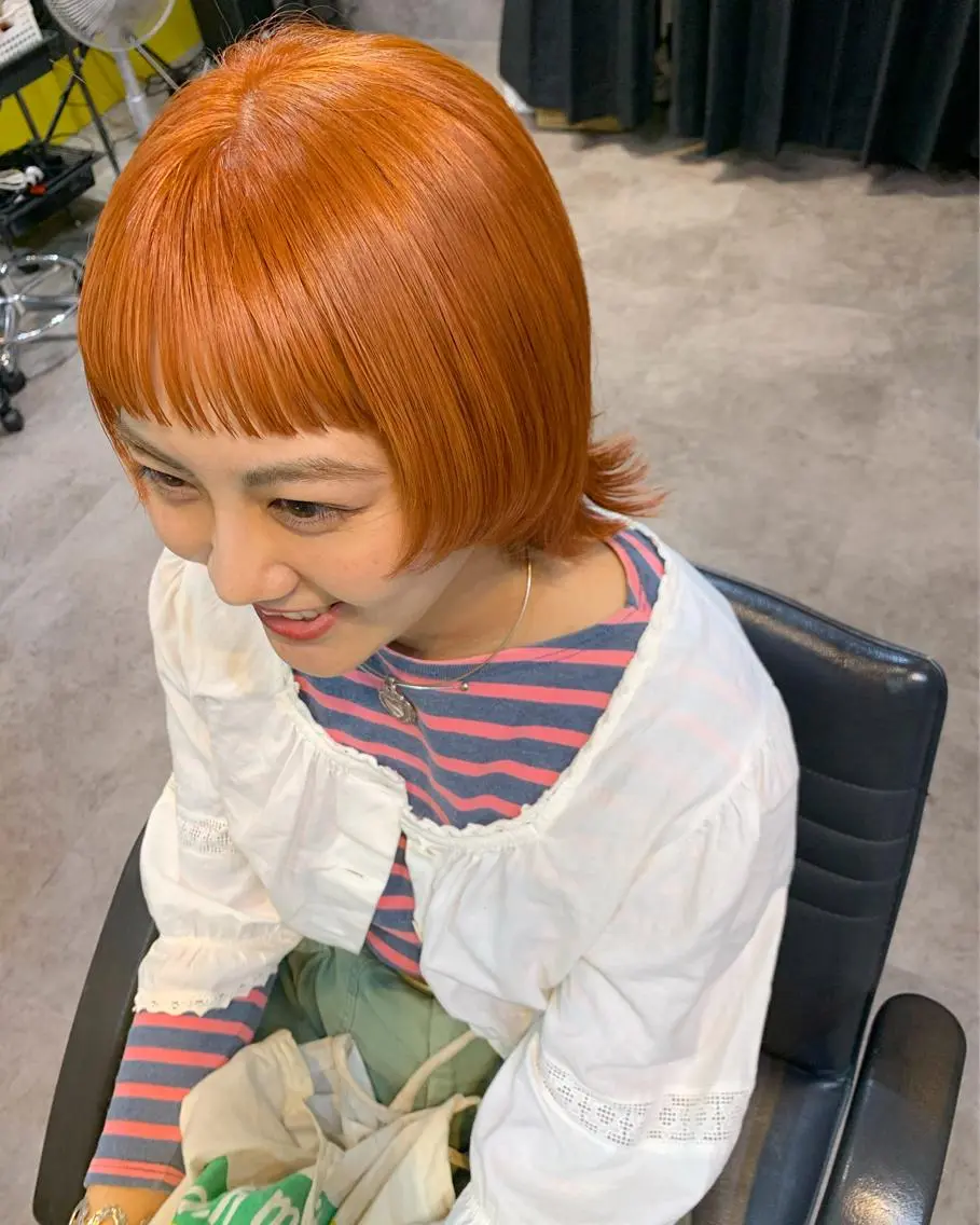 ショート カラー ウルフカット 圧倒的デザイン力 店長🎨RENAのヘアスタイル