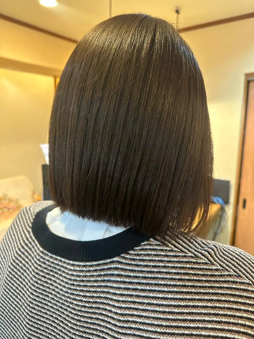 ミディアム 縮毛矯正 清光 泰之のヘアスタイル