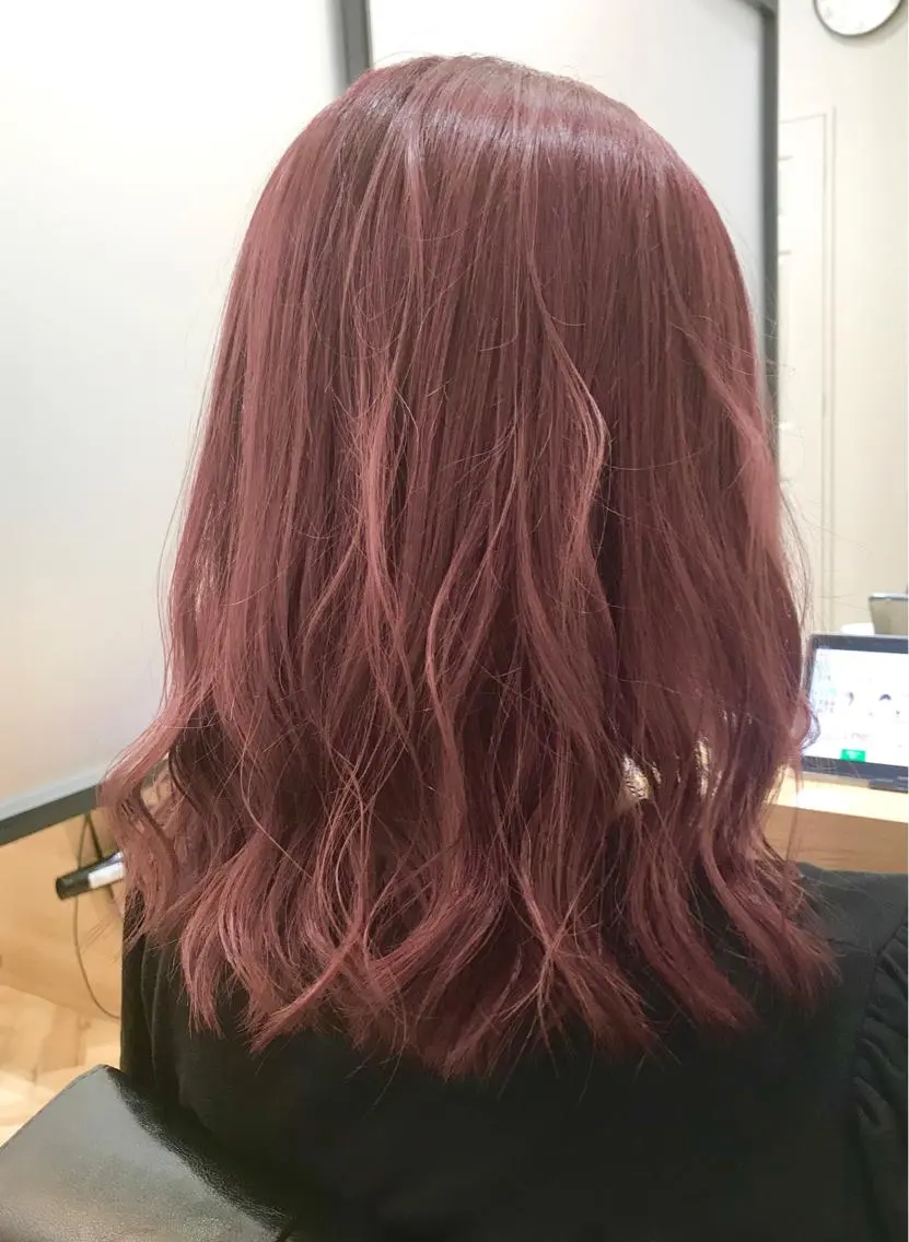 ミディアム カラー ラベンダーカラー ピンクカラー ピンクラベンダー ヘアカラー トリートメント 【Zina札幌大通】 店長 福間 和也のヘアスタイル